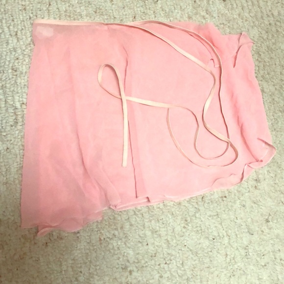 Rose Pink Chiffon Wrap Skirt by Body Wrappers - Picture 1 of 2